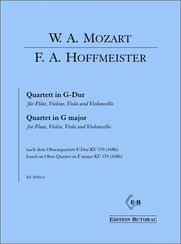 Cover - F.A. Hoffmeister, Quartett in G-Dur